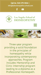 Mobile Screenshot of lahomeopathicschool.com